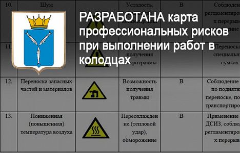 Чиновники разработали карту профессиональных рисков